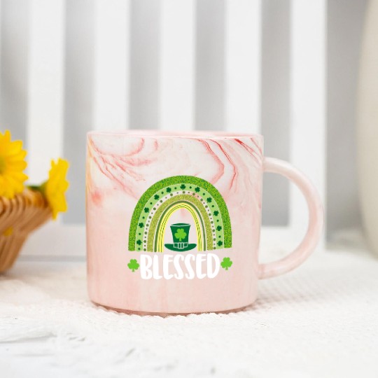 Blessed St Patricks Marble Mugs