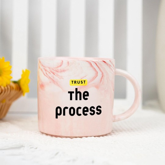 Trust The Process Marble Mugs