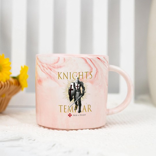 Knights Templar Christian Religious Warrior Oath E Marble Mugs