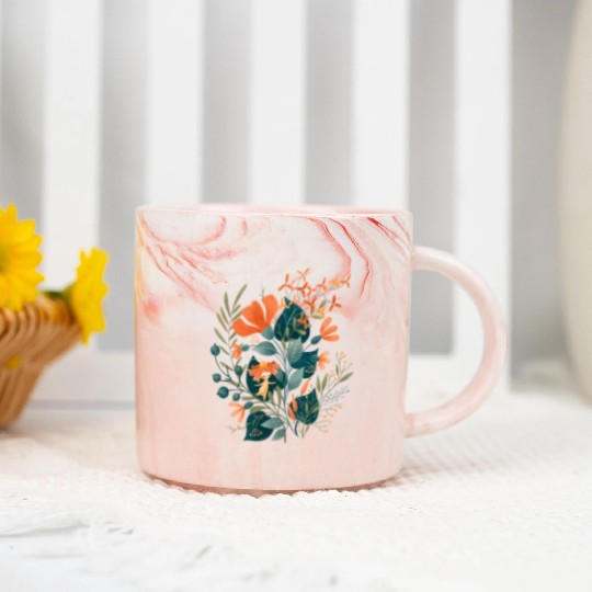 Flower Girl Marble Mugs