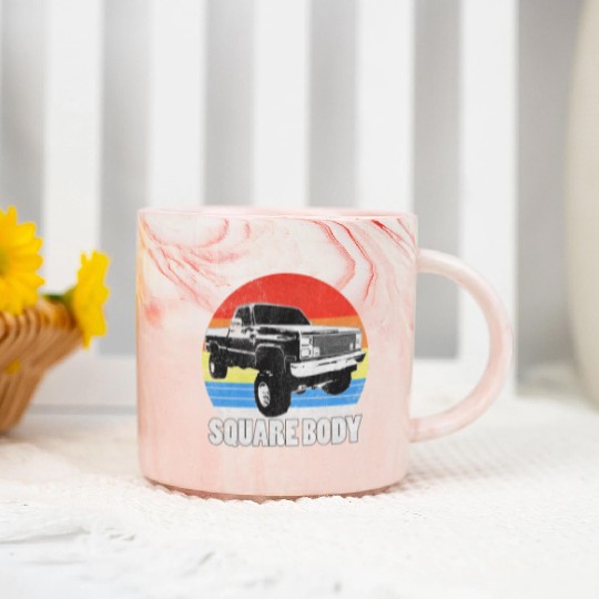 Lifted Square Body Truck Squarebody Marble Mugs