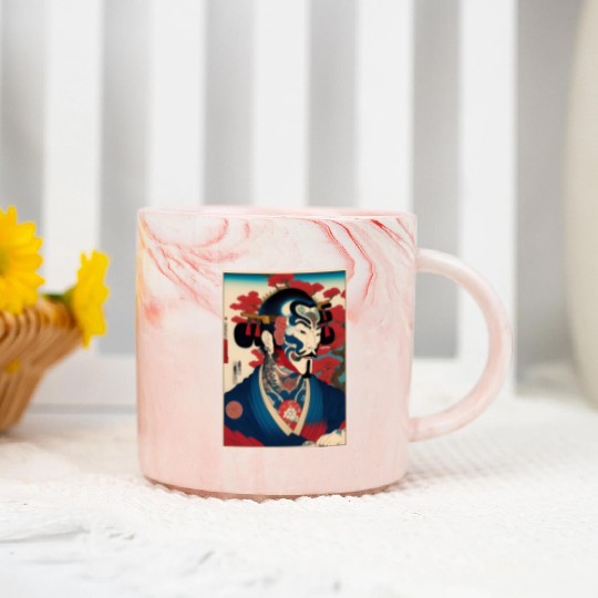Yakuza Warriors of the Edo Night Marble Mugs