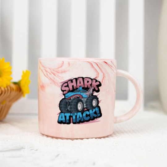 Monster Truck Shark Attack Week 2023 Marble Mugs