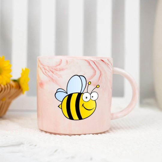 Bumble Bee Marble Mugs