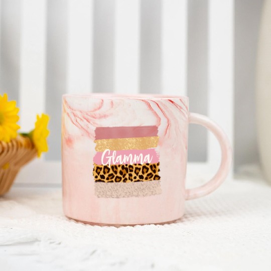 Glamma Glam Ma Nana Leopard Marble Mugs