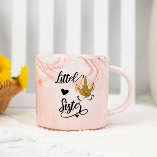 Big Sister Big Brother Little Sister Marble Mugs