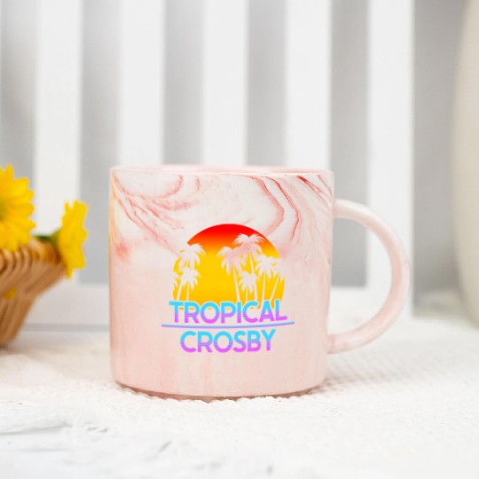 Crosby Minnesota Ironic Weather Marble Mugs
