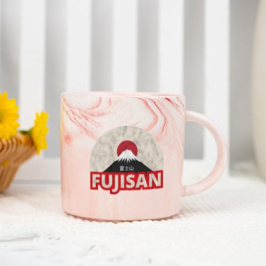 Japan Tokyo Mount Fuji Fujisan Marble Mugs