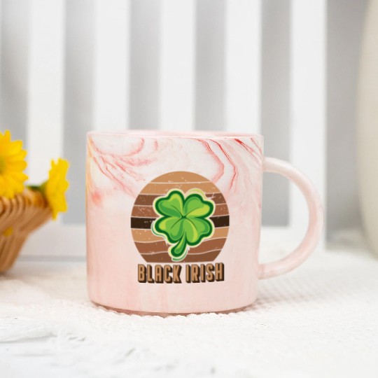 Patrick Day African Irish Marble Mugs