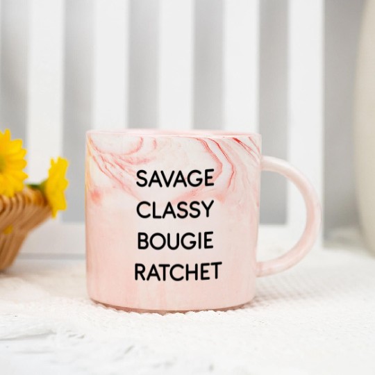 Savage Classy Bougie Ratchet Marble Mugs