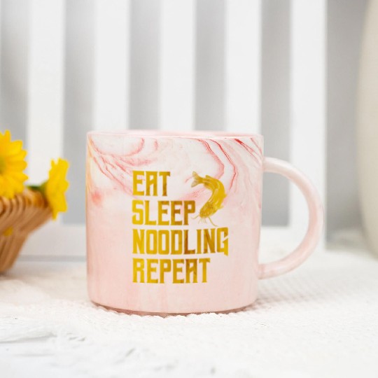 Flathead Fish Eat Sleep Noodling Repeat Catfish Marble Mugs