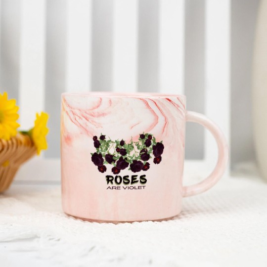 Roses are violet! Marble Mugs