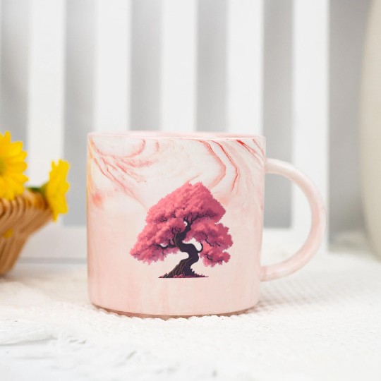 Sakura Tree in full bloom Marble Mugs