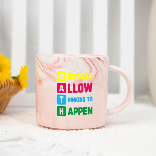 Im Math Teacher Love Math Mistakes Allow Thinking Marble Mugs
