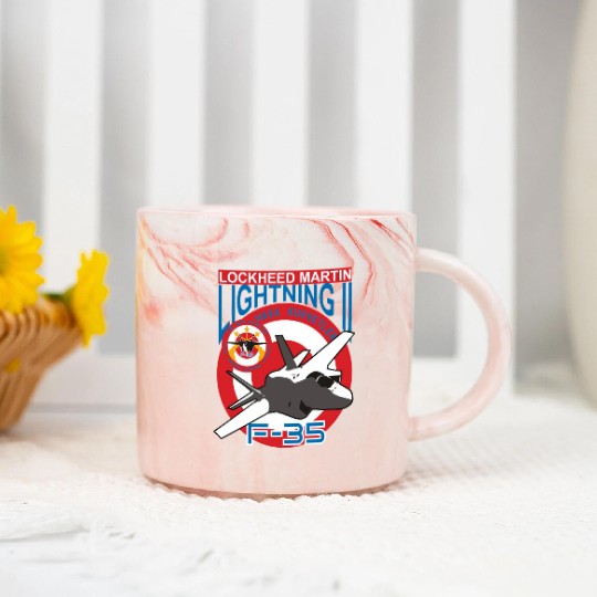 Lockheed Martin F 35 Marble Mugs