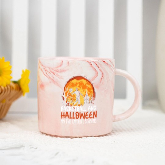 Basketball Halloween Trick Or Treat Spooky Baller Marble Mugs