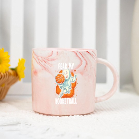 Basketball Halloween Trick Or Treat Spooky Baller Marble Mugs