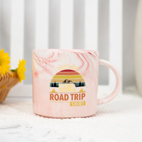 This Is My Road Trip Marble Mugs - Camper Gift Marble Mugs