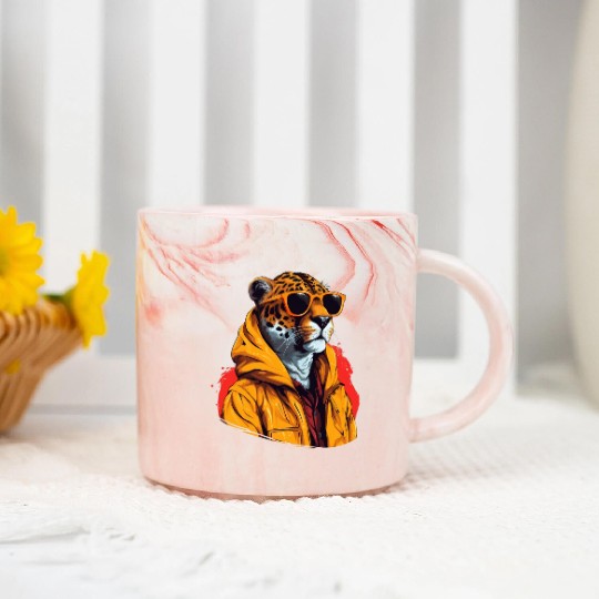 Street Style Cheetah | Cheetah Lovers Marble Mugs