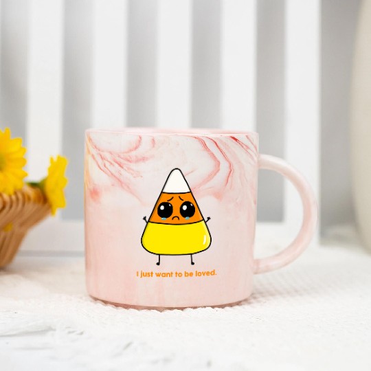 Halloween Gifts Candy Corn Marble Mugs