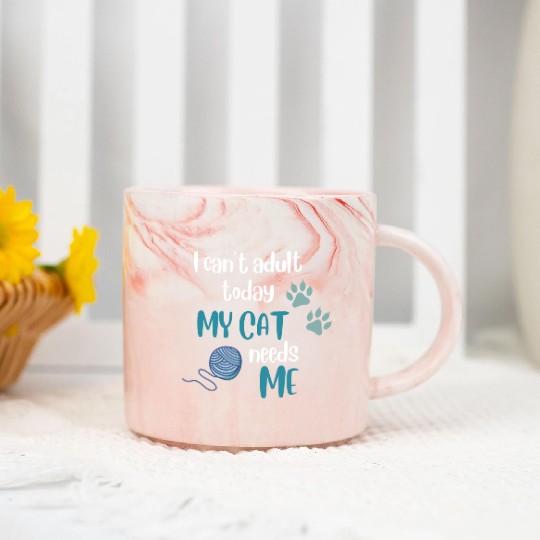 Cat Meme Funny Marble Mugs