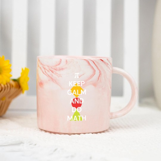 keep calm and do math Marble Mugs