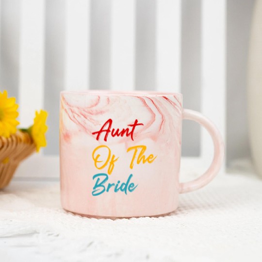 Humor Auntie Gift Aunt Of The Bride Marble Mugs