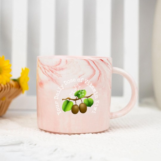 Your Daily Dose Of Vitamin Kiwi Marble Mugs