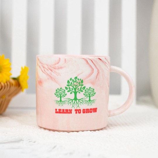 Growth Tree Inspirational Design Marble Mugs