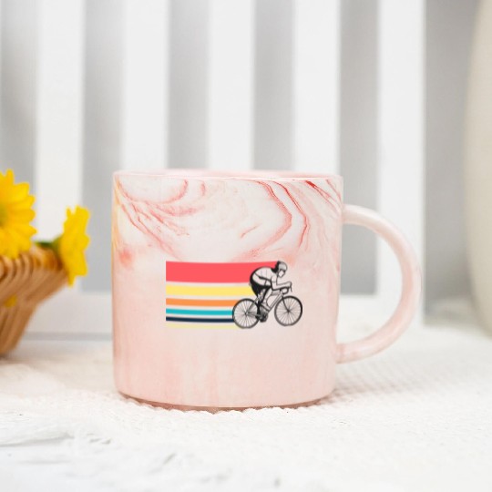 Cycle Racing World Championship Abstract Marble Mugs