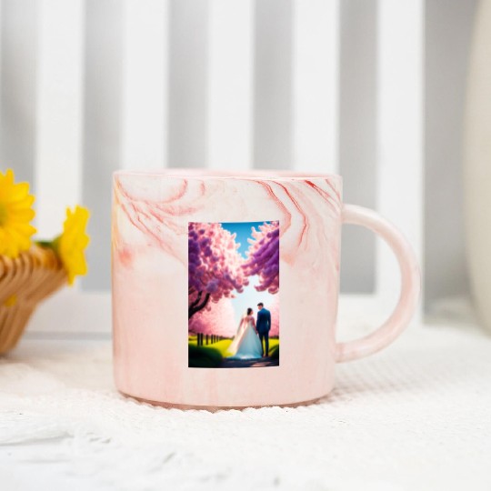 SPRING WEDDING Marble Mugs