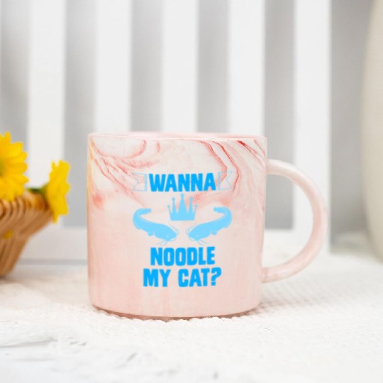 Fish and Catch Catfish Wanna Noodle my Cat Marble Mugs