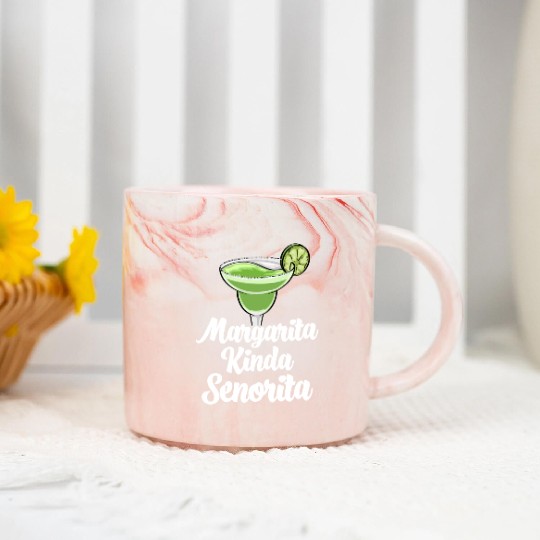 Margarita Kinda Senorita Marble Mugs