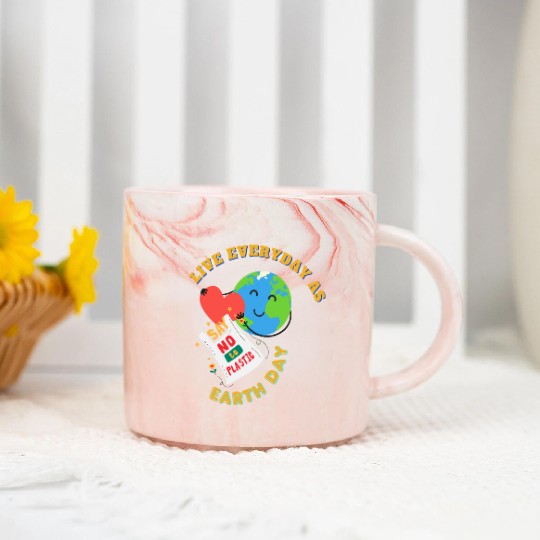 Earth day Marble Mugs