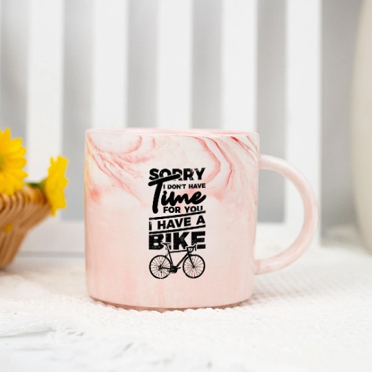 Cycling Quote Marble Mugs