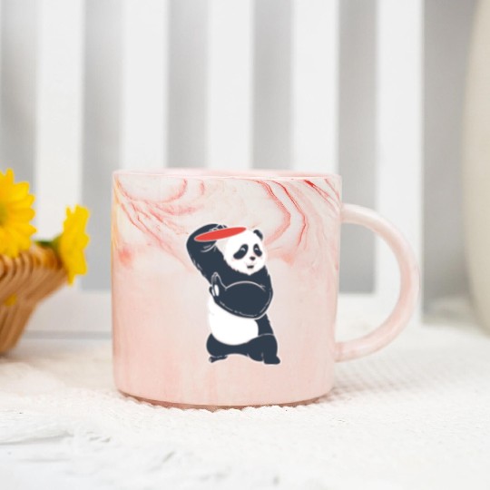 Panda Frisbee Nature Person Gift Marble Mugs