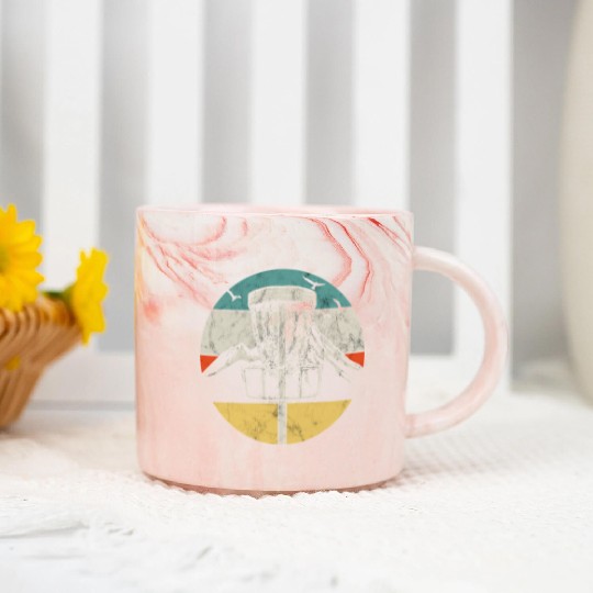 Discgolfing Disc Golf Marble Mugs