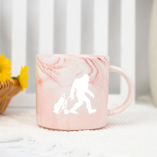 Golf Bigfoot Funny Golfing Big Hitter Awesome T Sh Marble Mugs