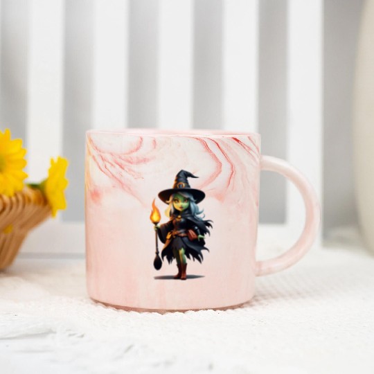 Wicked little witch Marble Mugs