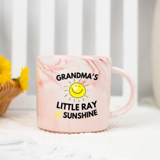Grandma's Little Ray Of Sunshine Cute Baby Marble Mugs