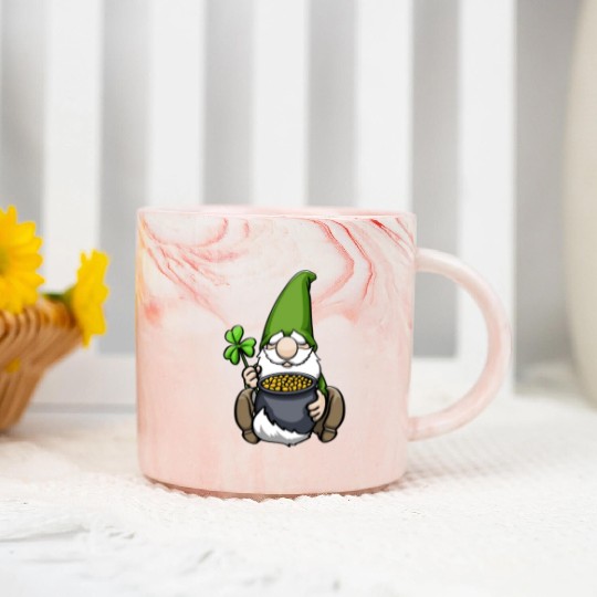 Pot of Gold Gnome Marble Mugs