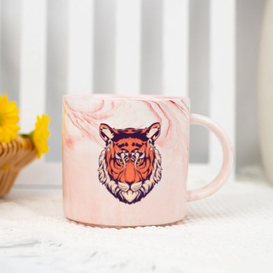 Realist Tiger Tigress Portrait With High Level Of Marble Mugs