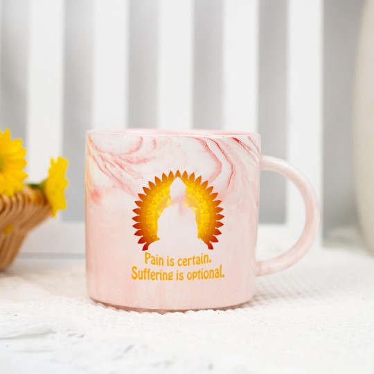 Buddha Yoga Mandala Meditation Buddhism Namaste Marble Mugs