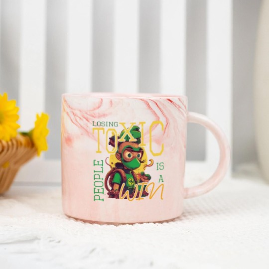 losing toxic people is a win Marble Mugs