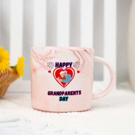 Happy Grandparents Day Marble Mugs