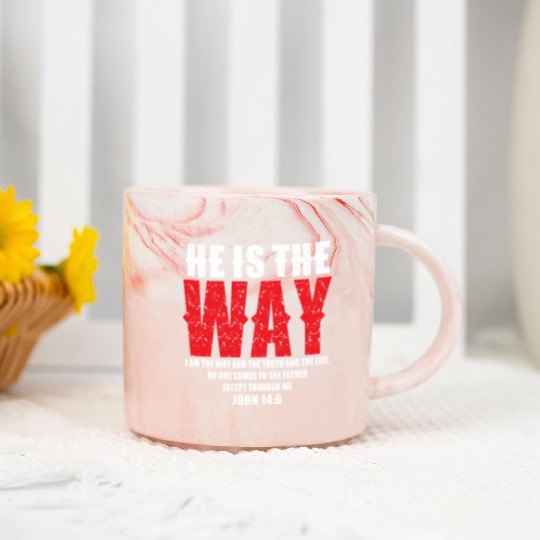 He Is The Way Love Jesus Christian Christmas Marble Mugs