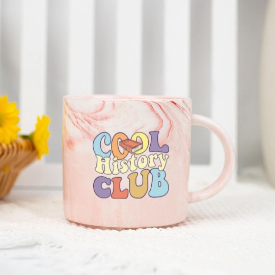 Cool History Club History Buff BA History Major Marble Mugs