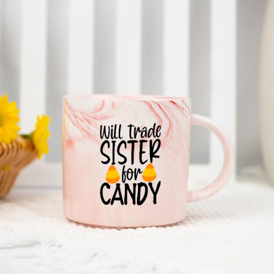 Will Trade Sister For Candy Marble Mugs