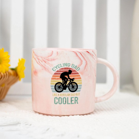 Cycling Dad Like A Regular Dad But Cooler Marble Mugs