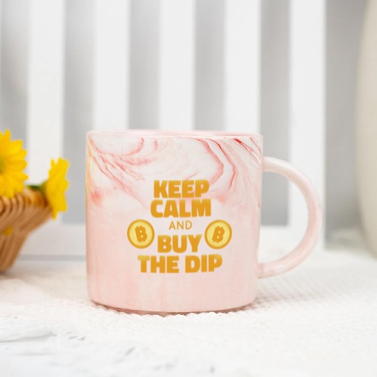 Keep calm and buy the dip Marble Mugs